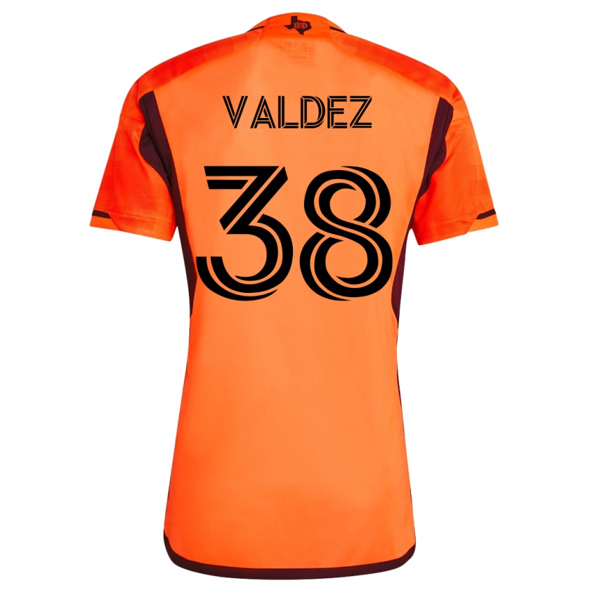 Férfi Xavier Valdez #38 Narancs Hazai Jersey 2023/24 Mez Póló Ing