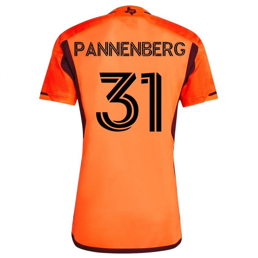 Férfi Andrew Pannenberg #31 Narancs Hazai Jersey 2023/24 Mez Póló Ing