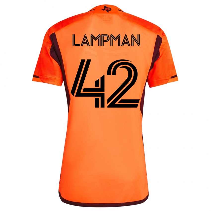 Férfi Tate Lampman #42 Narancs Hazai Jersey 2023/24 Mez Póló Ing