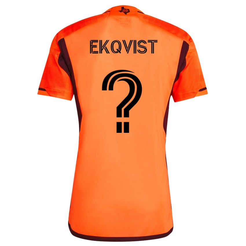 Férfi Akseli Ekqvist #0 Narancs Hazai Jersey 2023/24 Mez Póló Ing