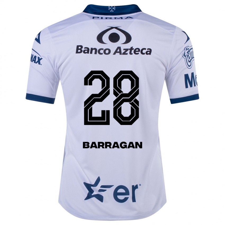 Férfi Martín Barragán #28 Fehér Hazai Jersey 2023/24 Mez Póló Ing