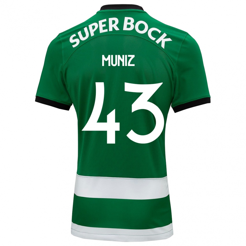 Férfi João Muniz #43 Zöld Hazai Jersey 2023/24 Mez Póló Ing