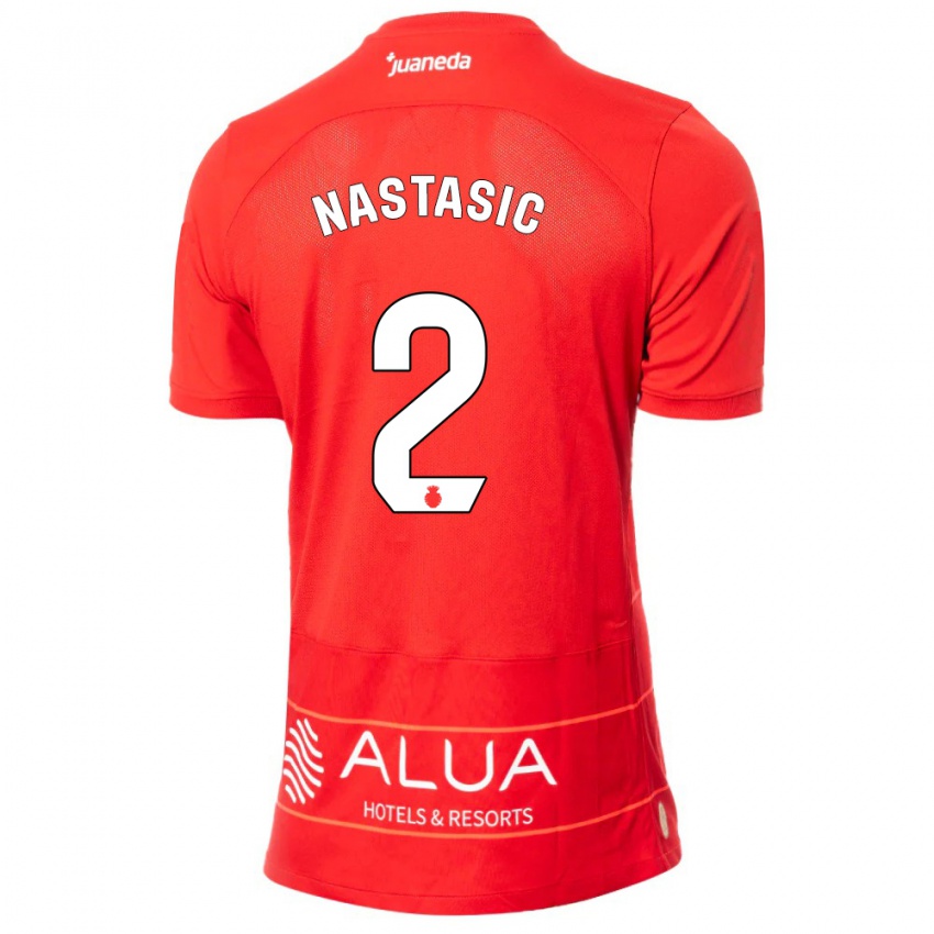 Férfi Matija Nastasic #2 Piros Hazai Jersey 2023/24 Mez Póló Ing