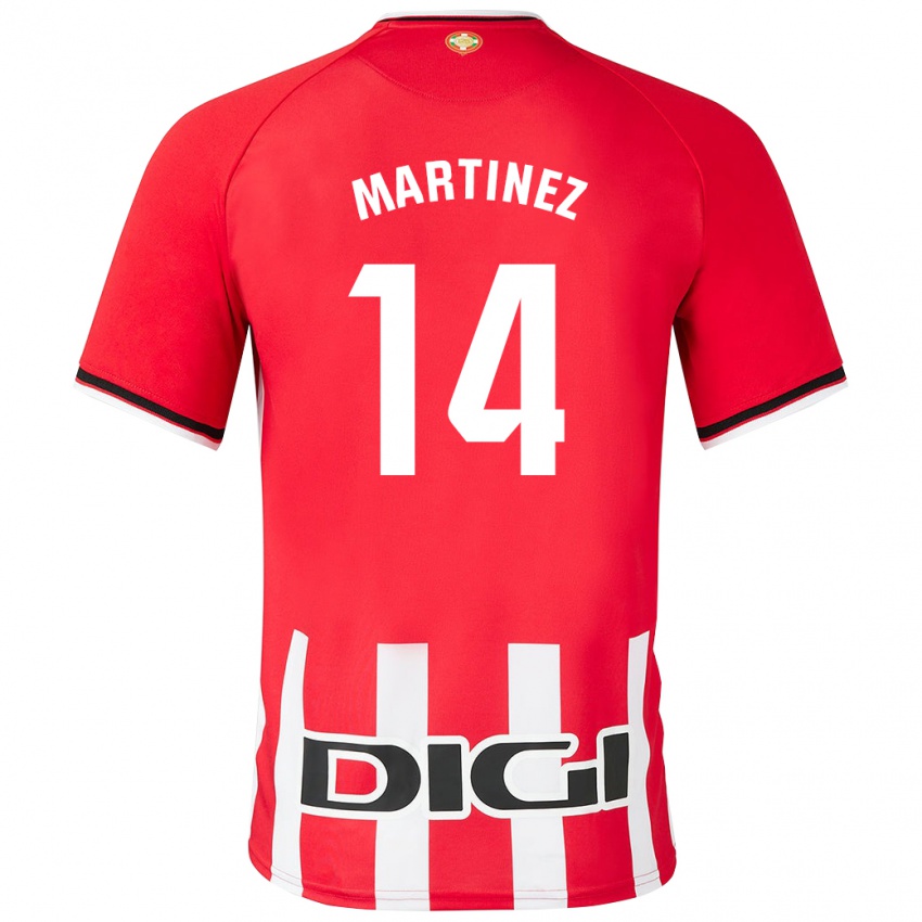 Férfi Pablo Martínez #14 Piros Hazai Jersey 2023/24 Mez Póló Ing