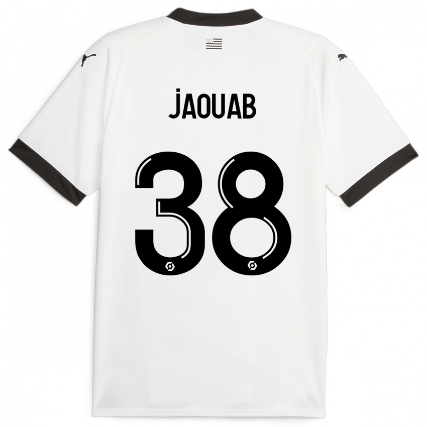 Férfi Mohamed Jaouab #38 Fehér Idegenbeli Jersey 2023/24 Mez Póló Ing