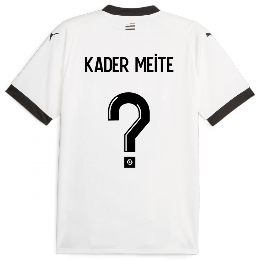 Férfi Mohamed Kader Meïté #0 Fehér Idegenbeli Jersey 2023/24 Mez Póló Ing