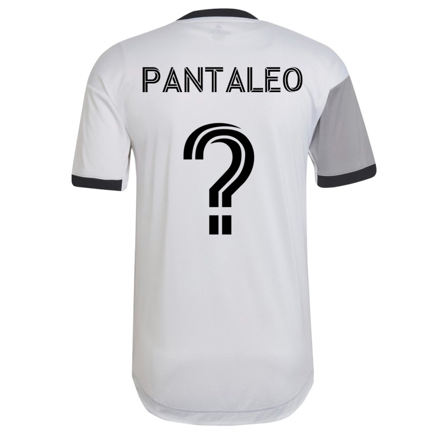 Férfi Adamo Pantaleo #0 Fehér Idegenbeli Jersey 2023/24 Mez Póló Ing