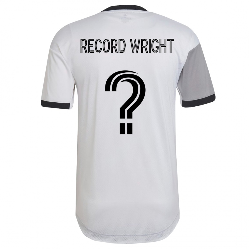 Férfi Kemari Record-Wright #0 Fehér Idegenbeli Jersey 2023/24 Mez Póló Ing