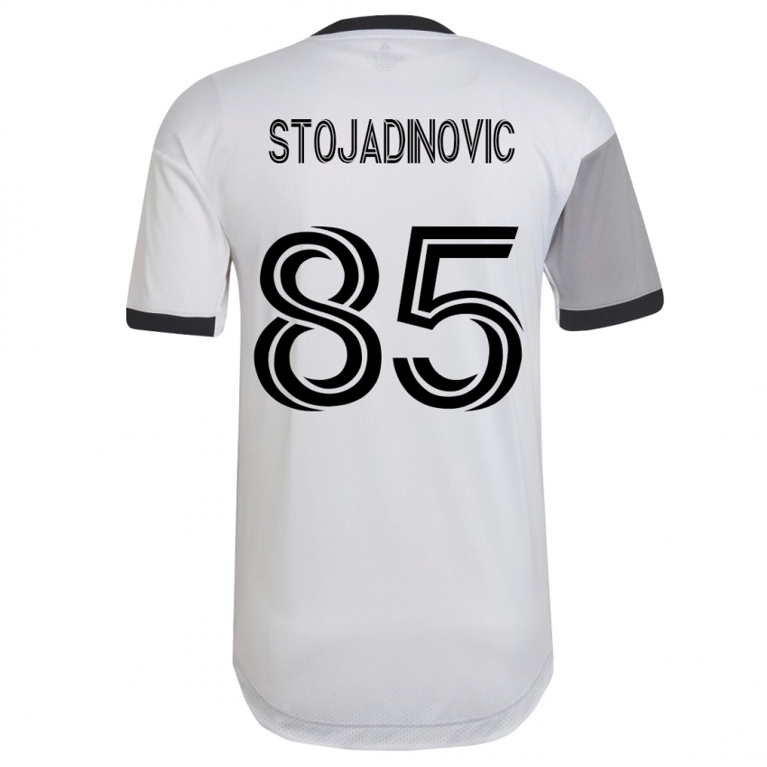 Férfi Marko Stojadinovic #85 Fehér Idegenbeli Jersey 2023/24 Mez Póló Ing