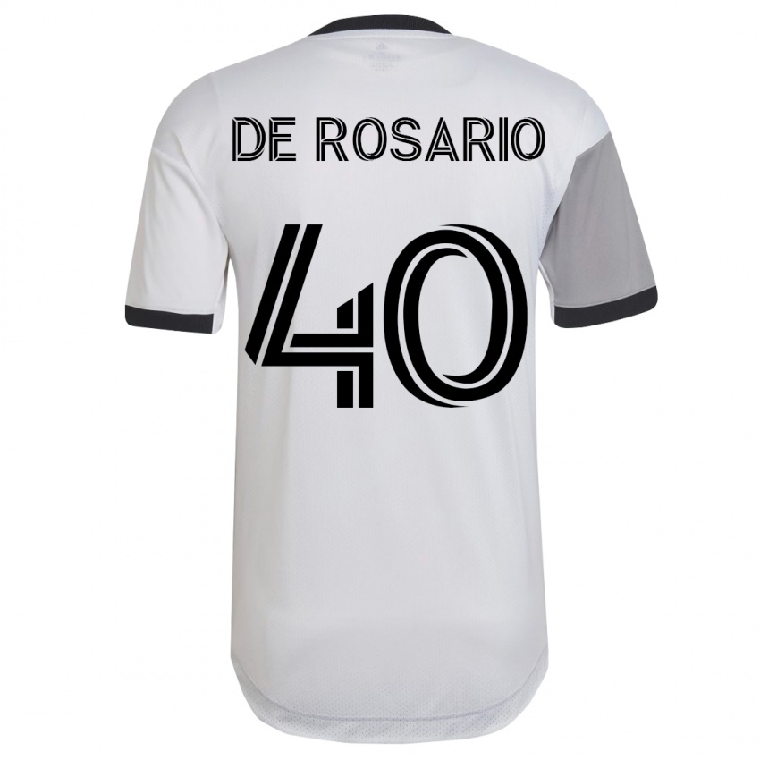 Férfi Adisa De Rosario #40 Fehér Idegenbeli Jersey 2023/24 Mez Póló Ing