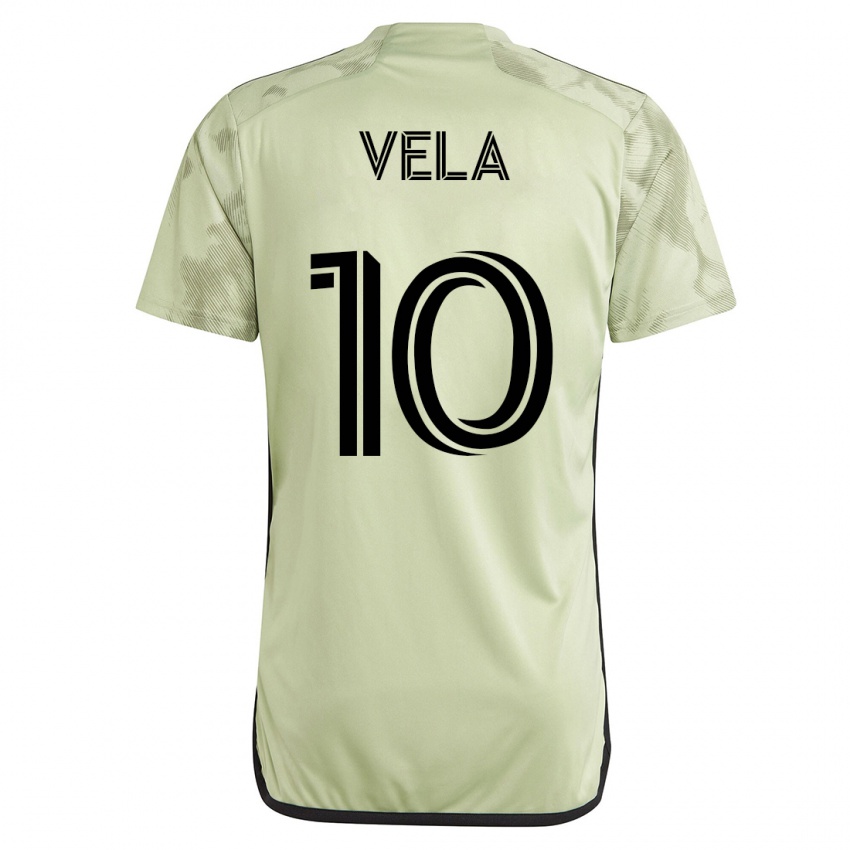 Férfi Carlos Vela #10 Zöld Idegenbeli Jersey 2023/24 Mez Póló Ing