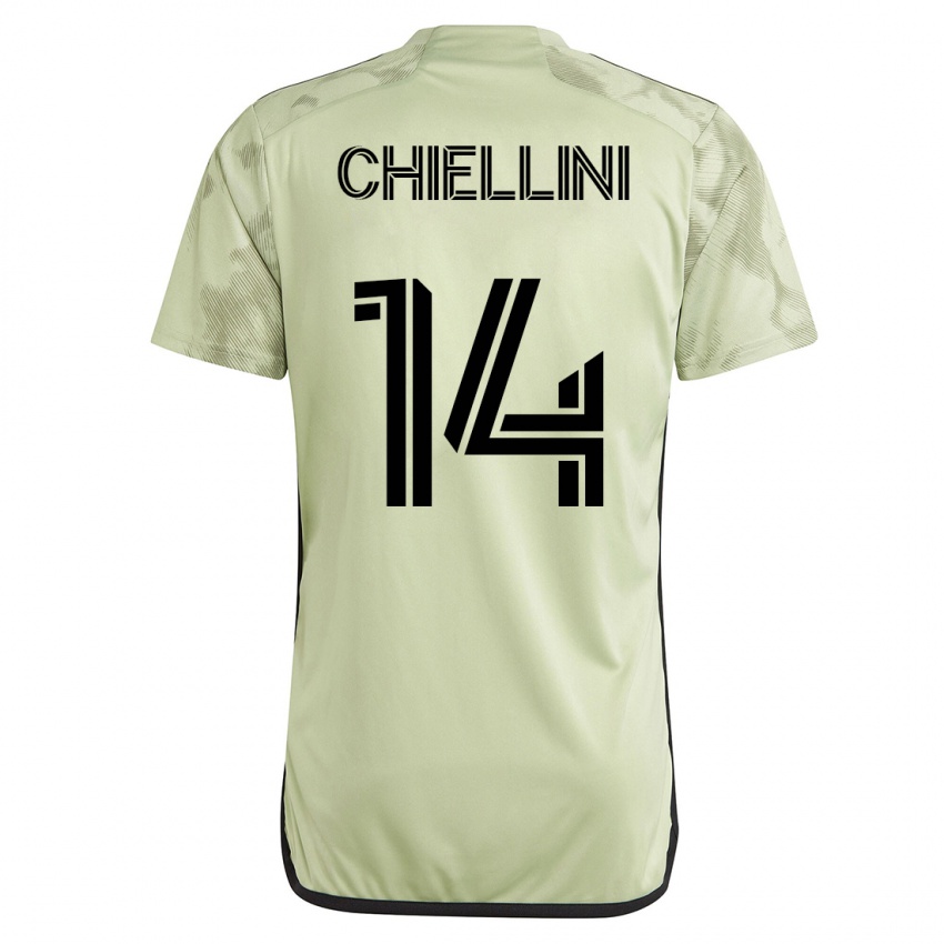 Férfi Giorgio Chiellini #14 Zöld Idegenbeli Jersey 2023/24 Mez Póló Ing