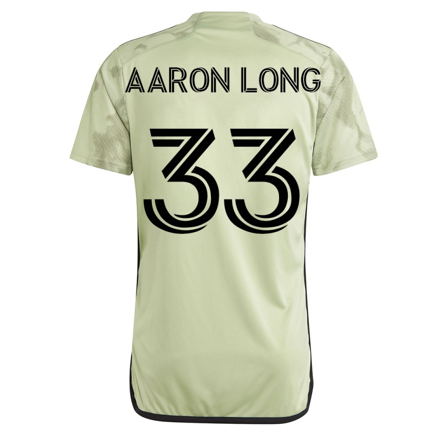 Férfi Aaron Long #33 Zöld Idegenbeli Jersey 2023/24 Mez Póló Ing