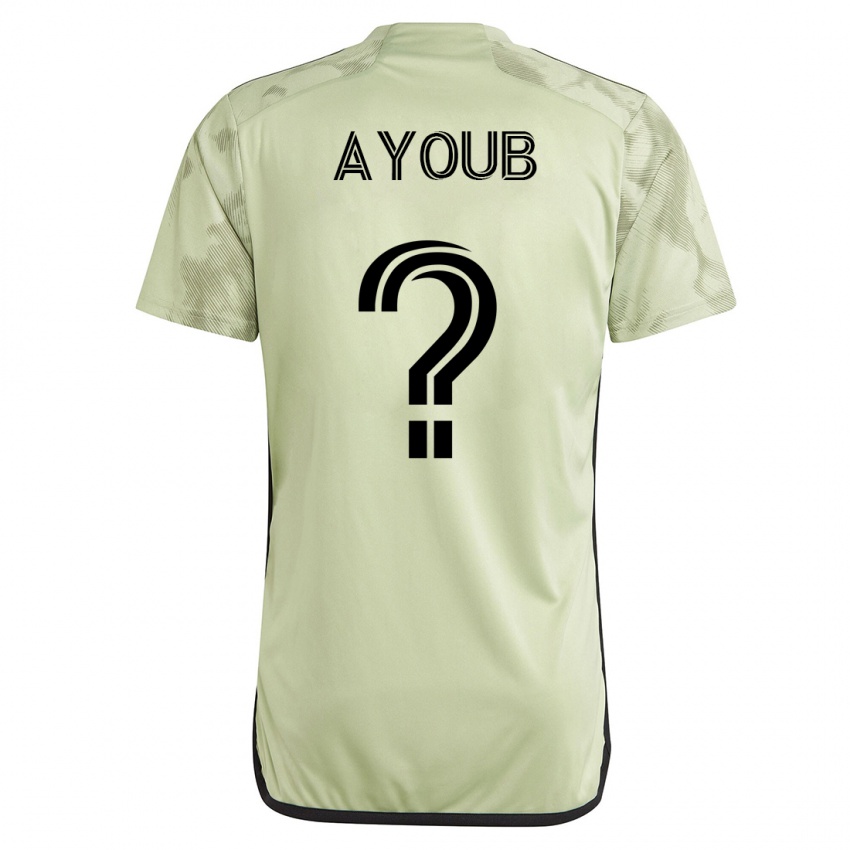 Férfi Ryan Ayoub #0 Zöld Idegenbeli Jersey 2023/24 Mez Póló Ing