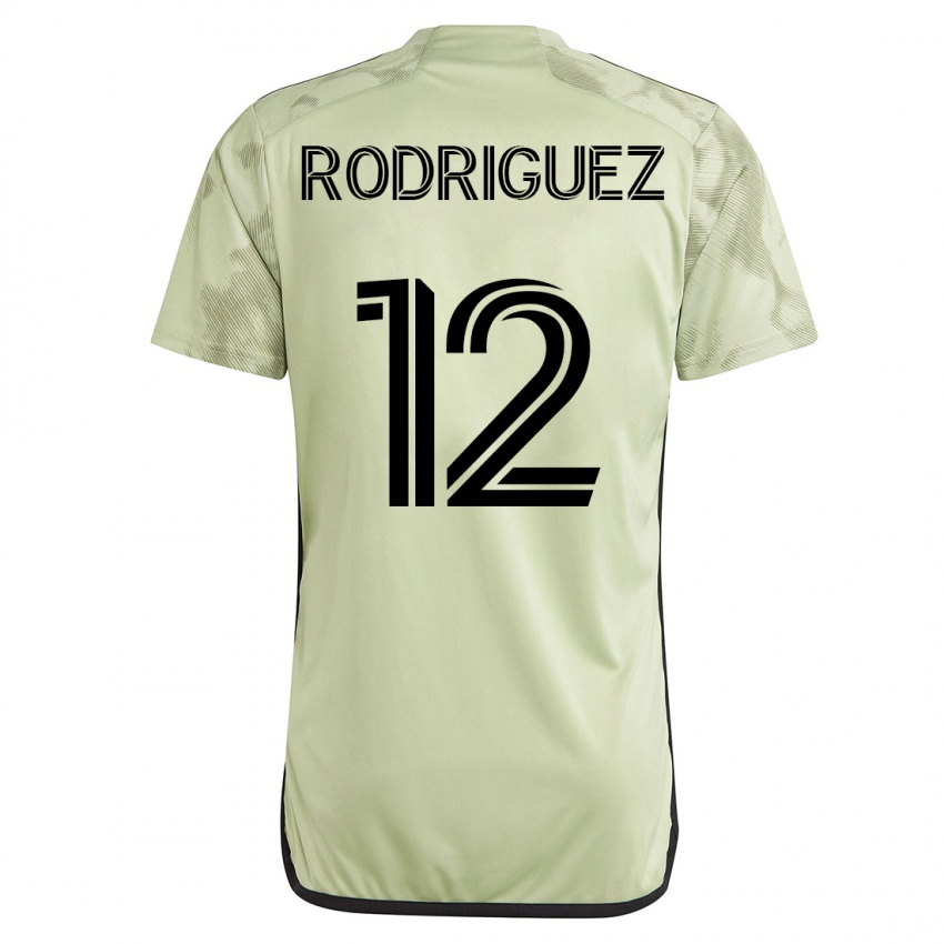 Férfi Jeremi Rodriguez #12 Zöld Idegenbeli Jersey 2023/24 Mez Póló Ing