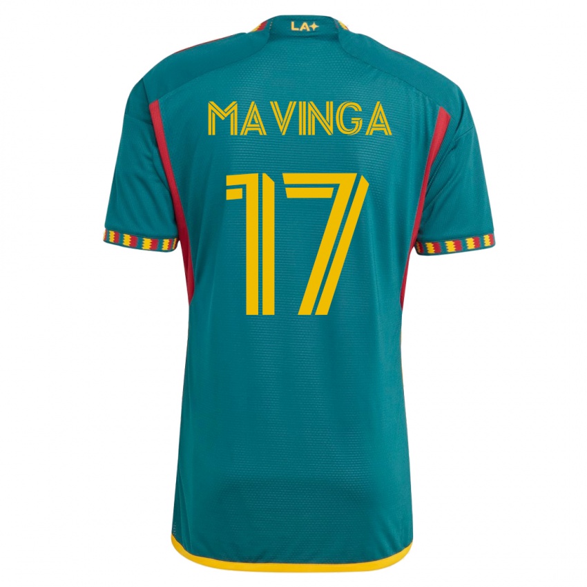 Férfi Chris Mavinga #17 Zöld Idegenbeli Jersey 2023/24 Mez Póló Ing