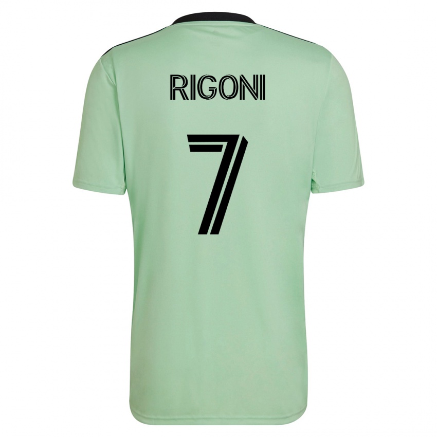 Férfi Emiliano Rigoni #7 Világos Zöld Idegenbeli Jersey 2023/24 Mez Póló Ing