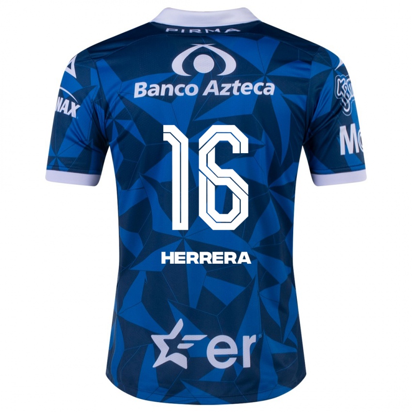 Férfi Alberto Herrera #16 Kék Idegenbeli Jersey 2023/24 Mez Póló Ing