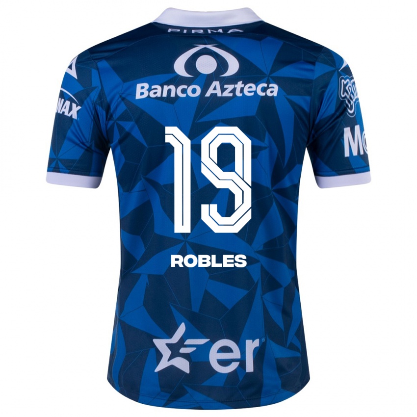 Férfi Ángel Robles #19 Kék Idegenbeli Jersey 2023/24 Mez Póló Ing