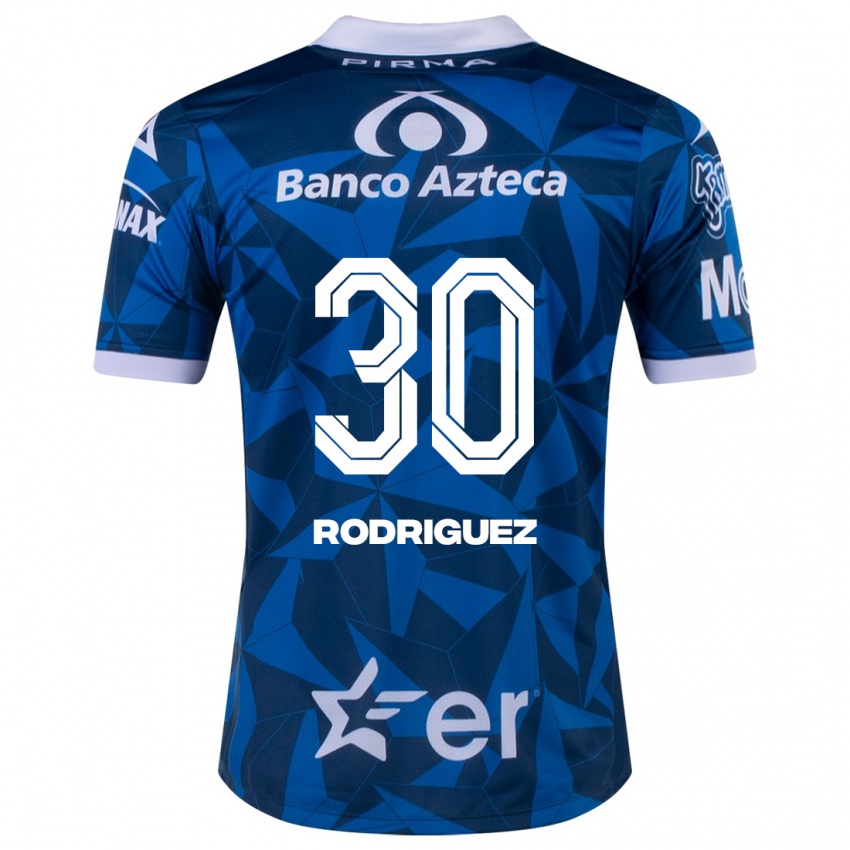 Férfi Jesús Rodríguez #30 Kék Idegenbeli Jersey 2023/24 Mez Póló Ing