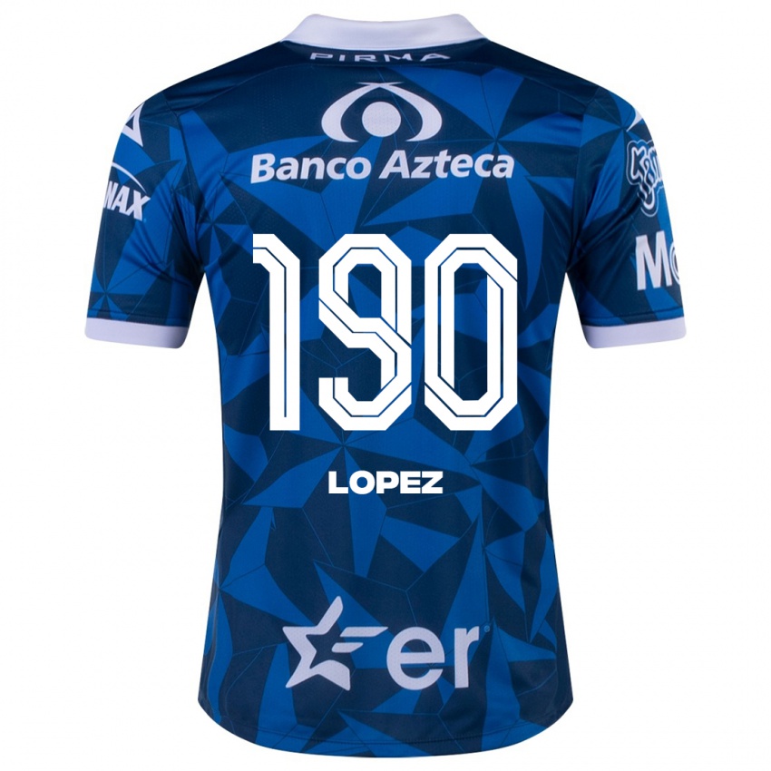 Férfi Josué López #190 Kék Idegenbeli Jersey 2023/24 Mez Póló Ing