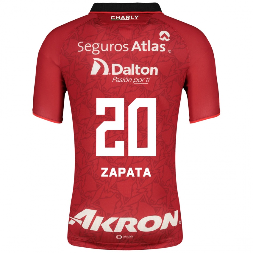 Férfi Juan Zapata #20 Piros Idegenbeli Jersey 2023/24 Mez Póló Ing
