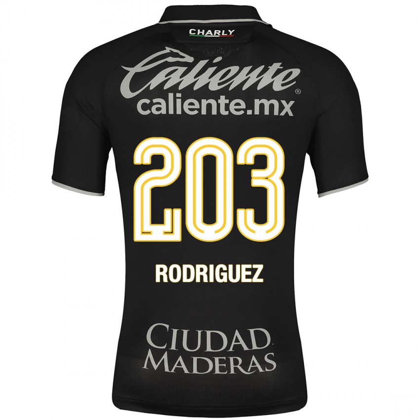 Férfi César Rodríguez #203 Fekete Idegenbeli Jersey 2023/24 Mez Póló Ing