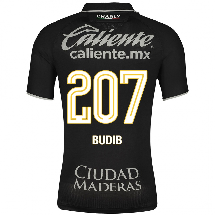 Férfi Pedro Budib #207 Fekete Idegenbeli Jersey 2023/24 Mez Póló Ing
