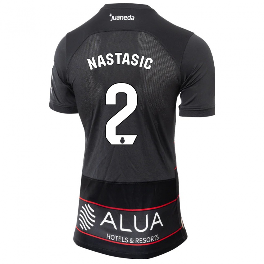 Férfi Matija Nastasic #2 Fekete Idegenbeli Jersey 2023/24 Mez Póló Ing