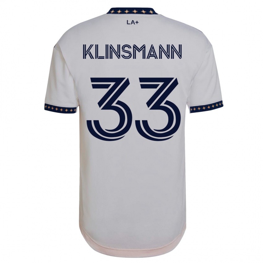 Női Jonathan Klinsmann #33 Fehér Hazai Jersey 2023/24 Mez Póló Ing