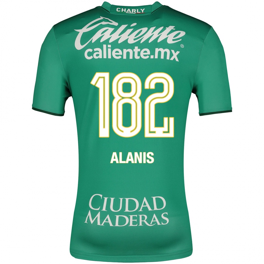 Női Alejandro Alanís #182 Zöld Hazai Jersey 2023/24 Mez Póló Ing