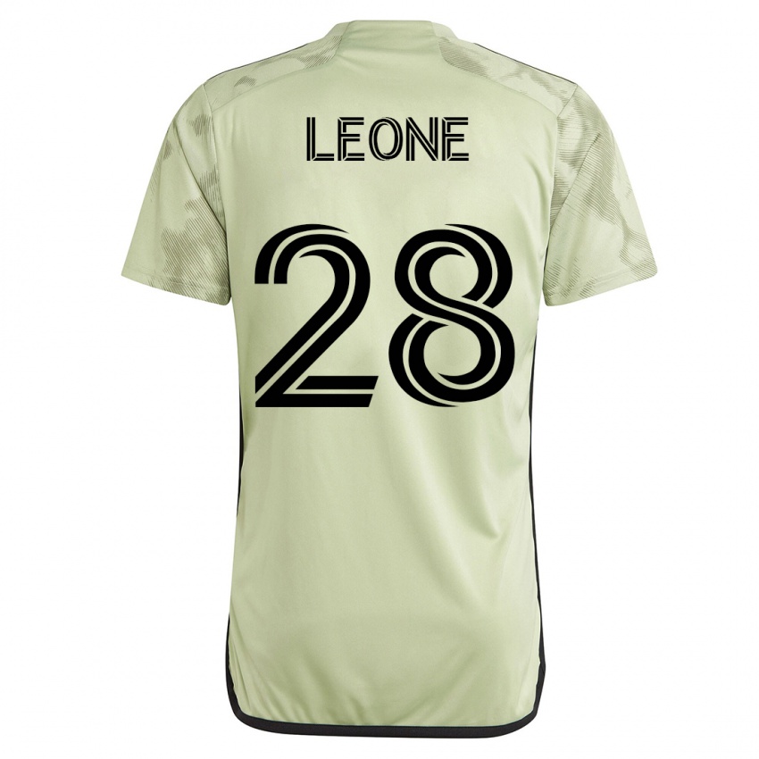 Női Tony Leone #28 Zöld Idegenbeli Jersey 2023/24 Mez Póló Ing