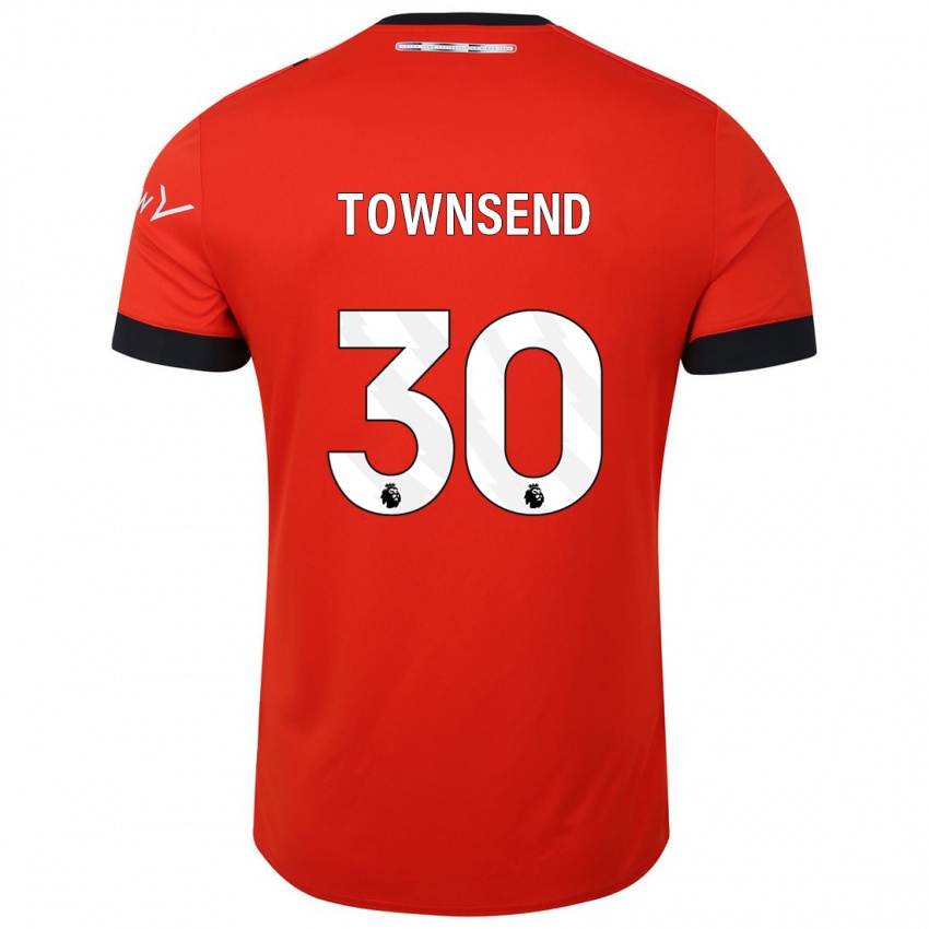 Gyermek Andros Townsend #30 Piros Hazai Jersey 2023/24 Mez Póló Ing