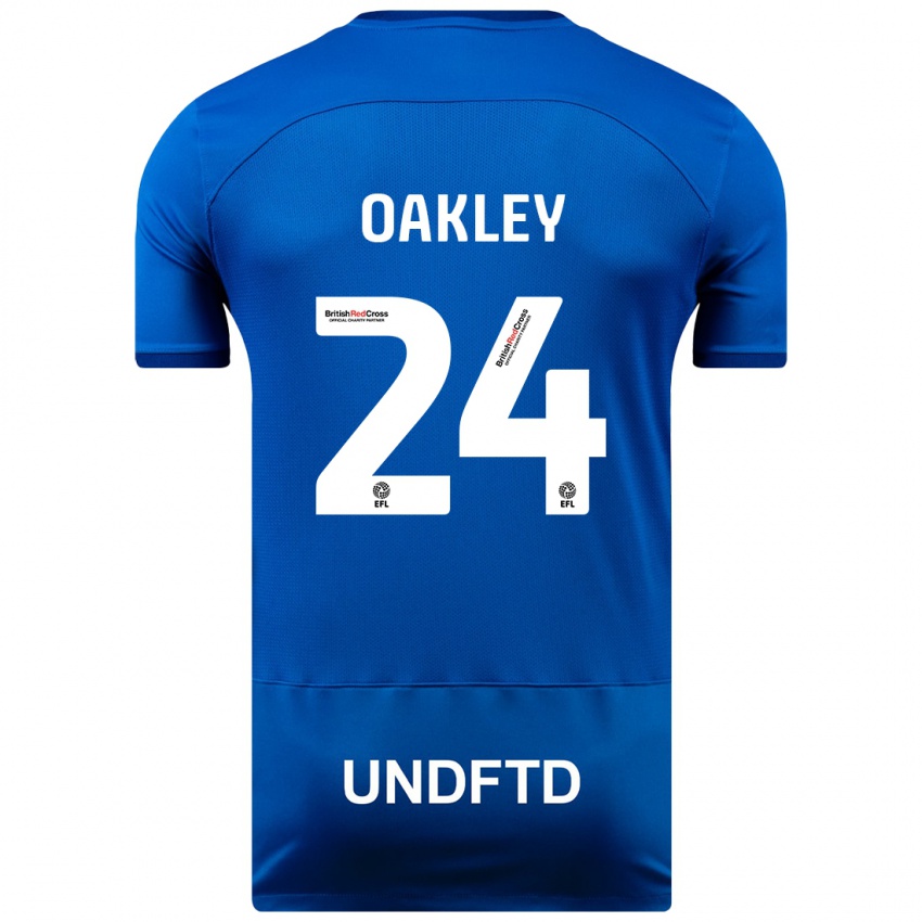 Gyermek Marcel Oakley #24 Kék Hazai Jersey 2023/24 Mez Póló Ing