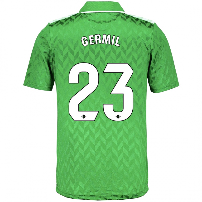 Gyermek Darío Germil #23 Zöld Idegenbeli Jersey 2023/24 Mez Póló Ing
