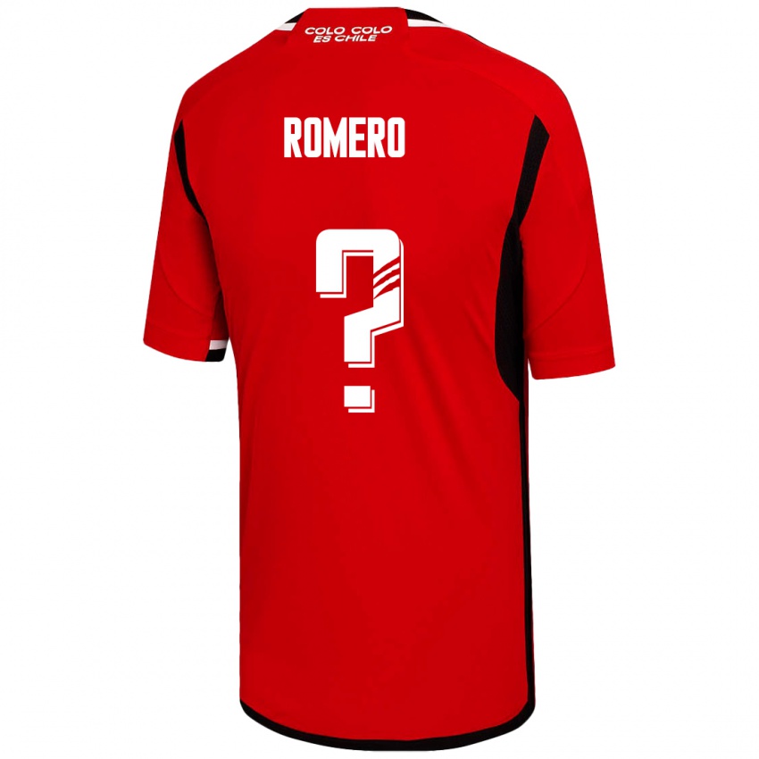 Gyermek Enzo Romero #0 Piros Idegenbeli Jersey 2023/24 Mez Póló Ing