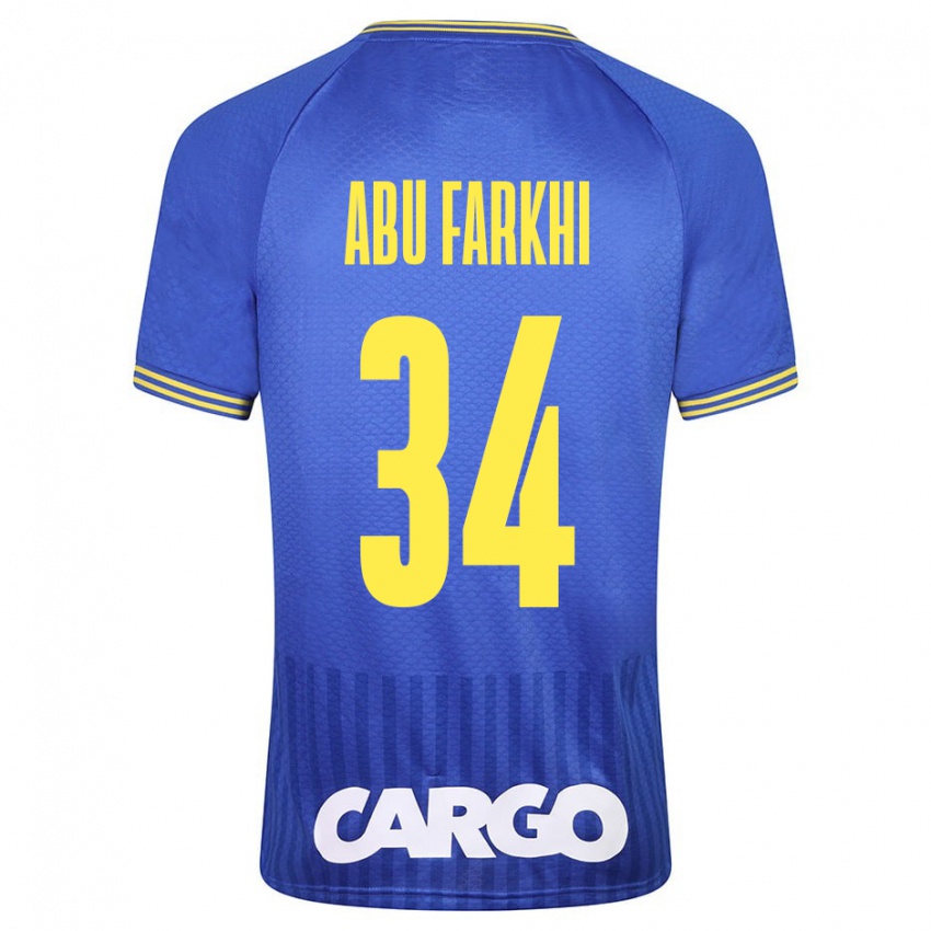 Gyermek Sayed Abu Farkhi #34 Kék Idegenbeli Jersey 2023/24 Mez Póló Ing