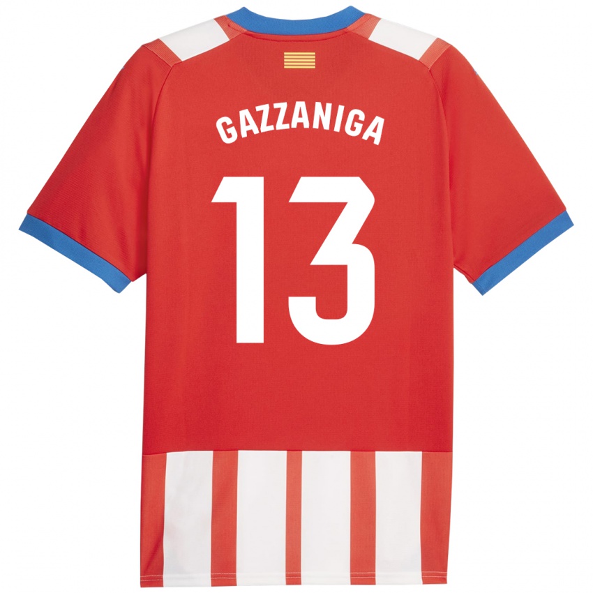Férfi Paulo Gazzaniga #13 Piros Fehér Hazai Jersey 2023/24 Mez Póló Ing