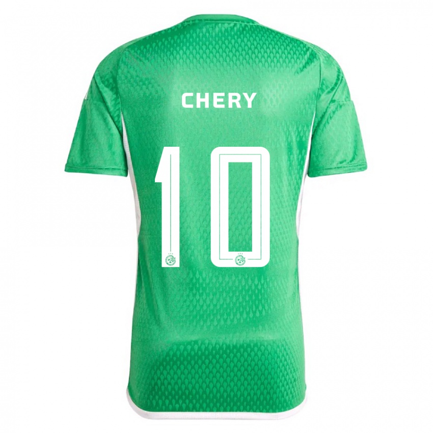 Férfi Tjaronn Chery #10 Fehér Kék Hazai Jersey 2023/24 Mez Póló Ing