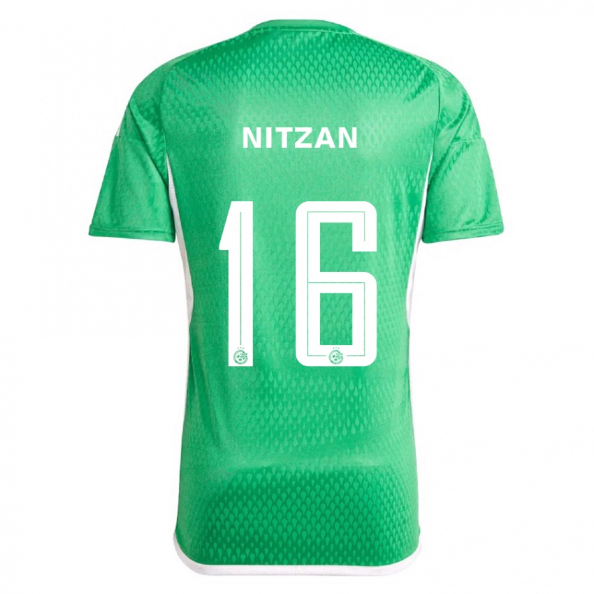 Férfi Itamar Nitzan #16 Fehér Kék Hazai Jersey 2023/24 Mez Póló Ing