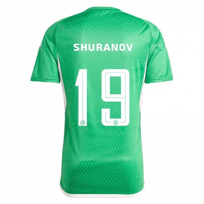Férfi Erik Shuranov #19 Fehér Kék Hazai Jersey 2023/24 Mez Póló Ing