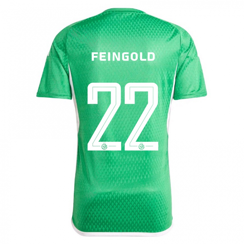 Férfi Ilay Feingold #22 Fehér Kék Hazai Jersey 2023/24 Mez Póló Ing
