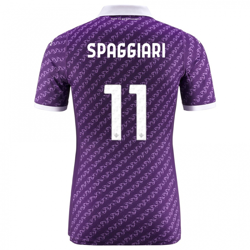 Férfi Riccardo Spaggiari #11 Ibolya Hazai Jersey 2023/24 Mez Póló Ing