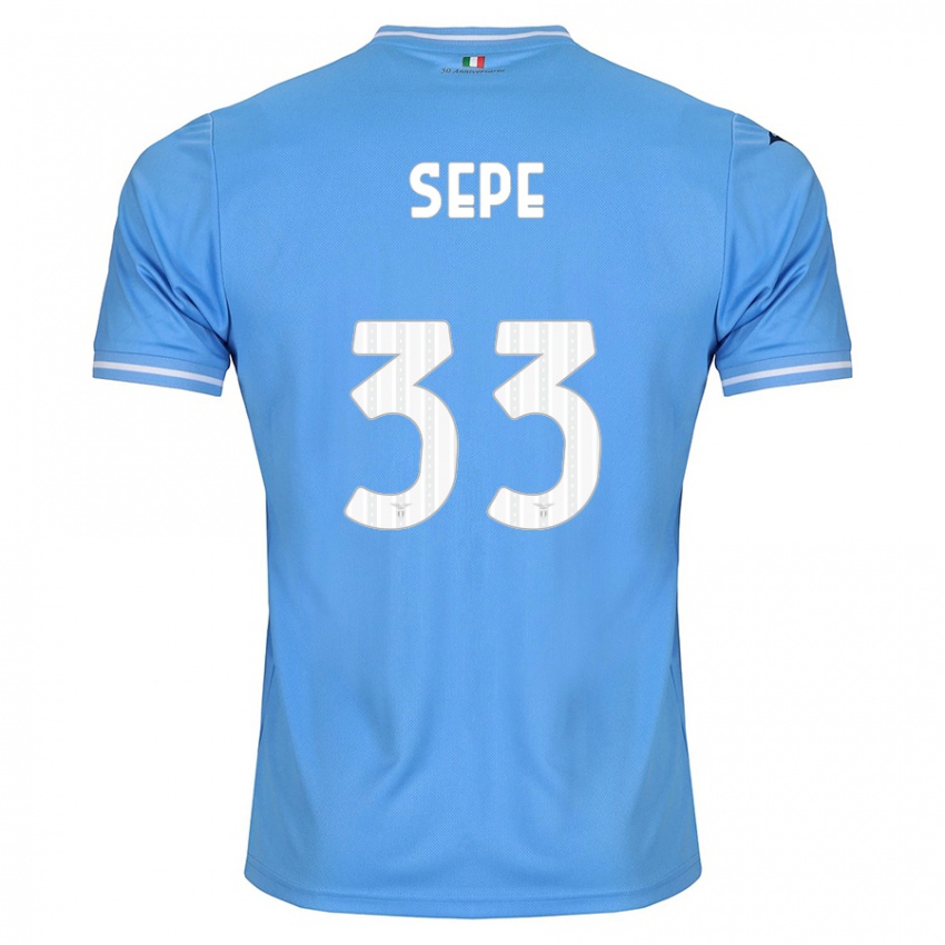 Férfi Luigi Sepe #33 Kék Hazai Jersey 2023/24 Mez Póló Ing