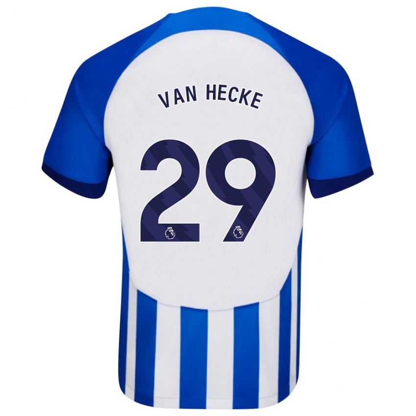 Férfi Jan Paul Van Hecke #29 Kék Hazai Jersey 2023/24 Mez Póló Ing