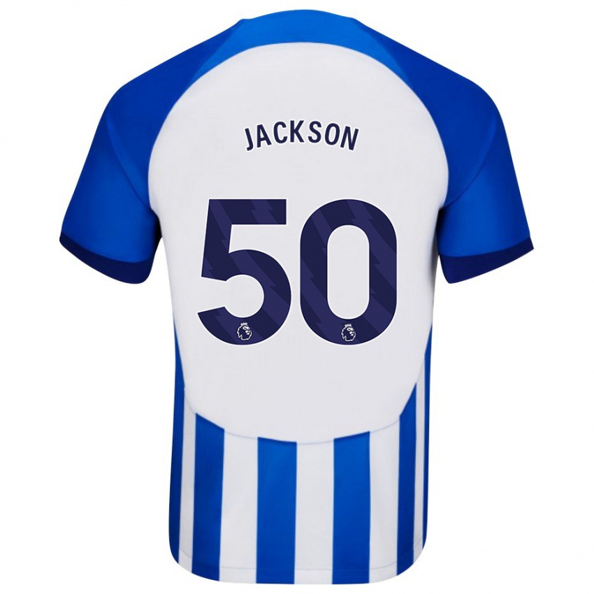 Férfi Ben Jackson #50 Kék Hazai Jersey 2023/24 Mez Póló Ing