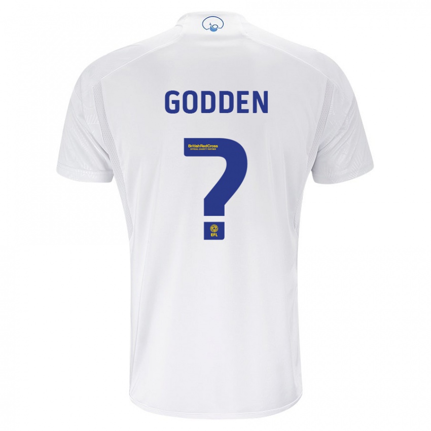 Férfi Scott Godden #0 Fehér Hazai Jersey 2023/24 Mez Póló Ing