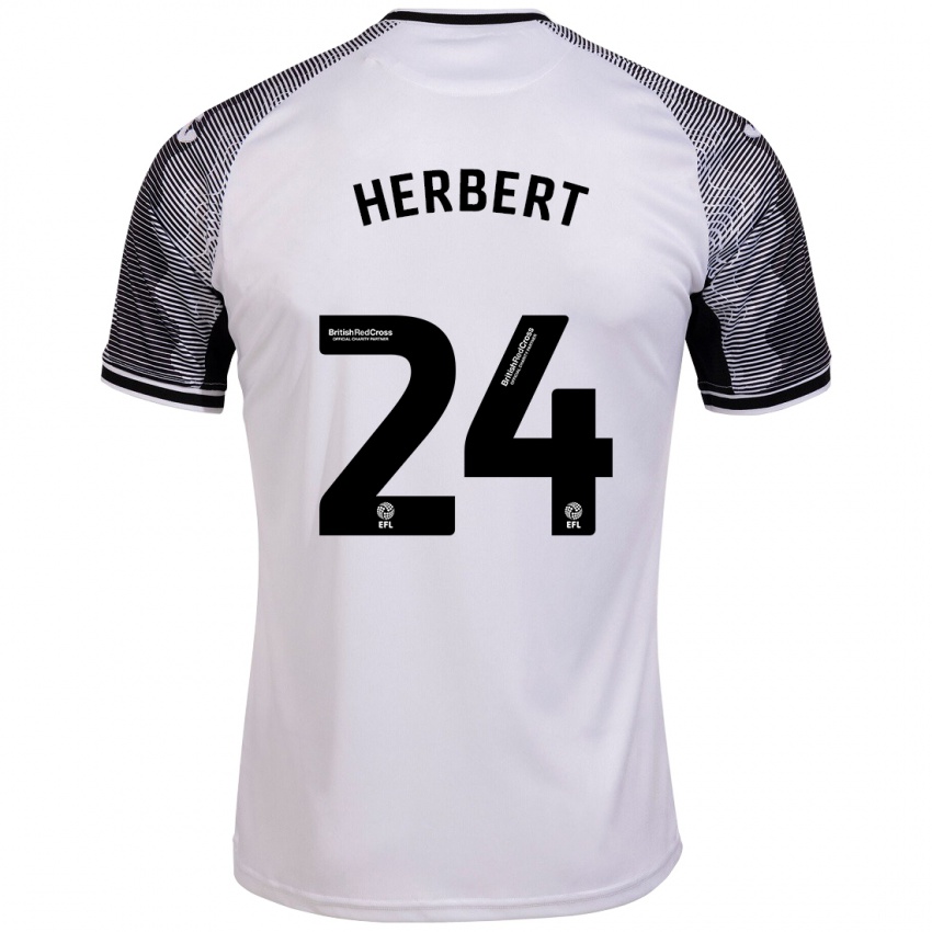 Férfi Chelsea Herbert #24 Fehér Hazai Jersey 2023/24 Mez Póló Ing