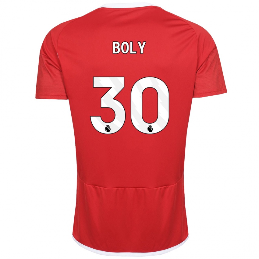 Férfi Willy Boly #30 Piros Hazai Jersey 2023/24 Mez Póló Ing