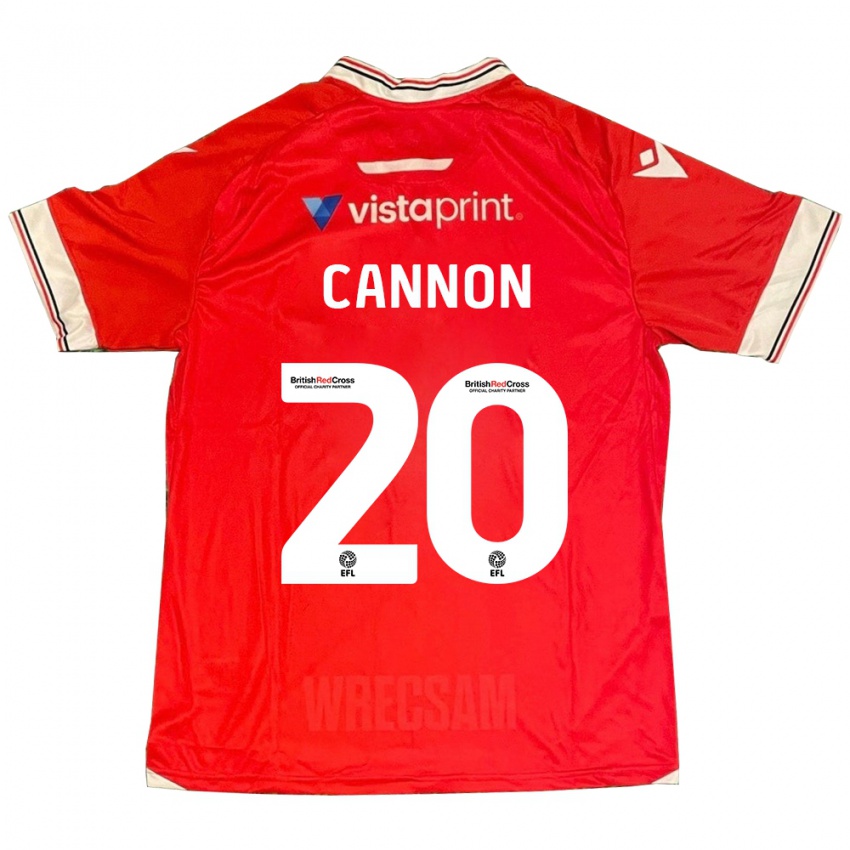 Férfi Andy Cannon #20 Piros Hazai Jersey 2023/24 Mez Póló Ing